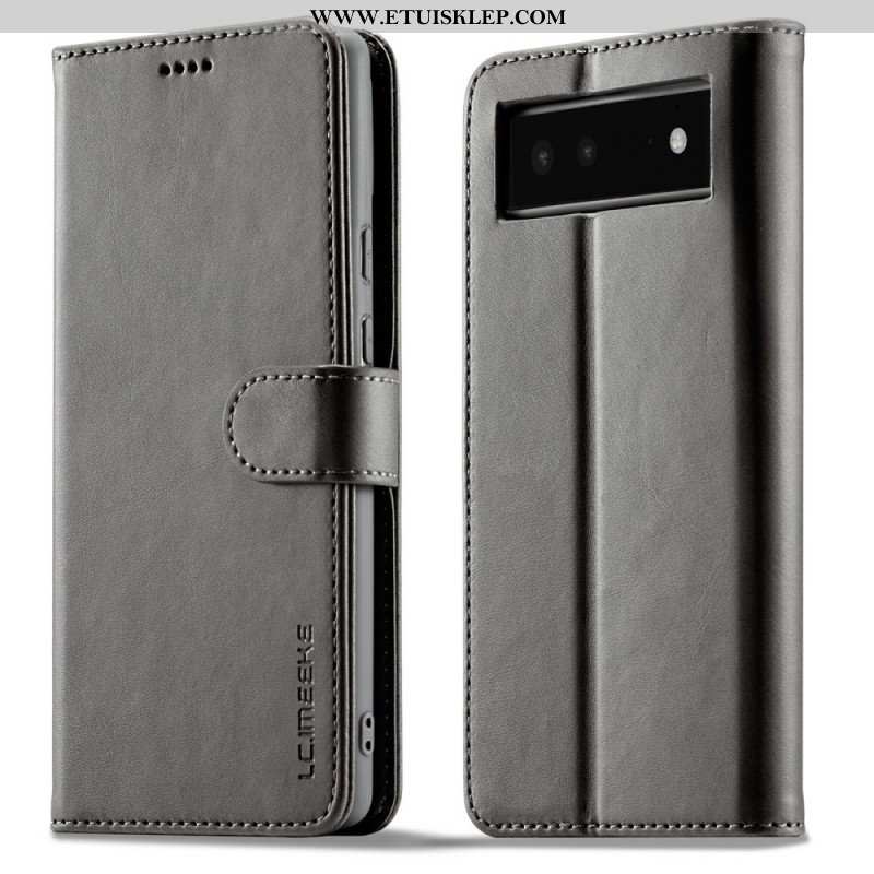 Etui Folio do Google Pixel 6 Lc.imeeke Efekt Skóry